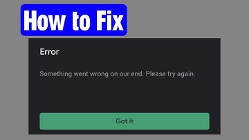 Something went wrong on our end. Please try again