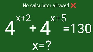 4^x+2+4^x+5=130 exponential equations || Maths problem || Germany || How to solve exponential 
