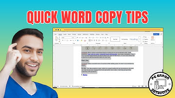 How to Copy and Paste in Word Document - Full Tutorial [2025]