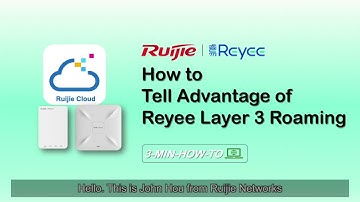 Reyee WLAN L3 Roaming Advantages