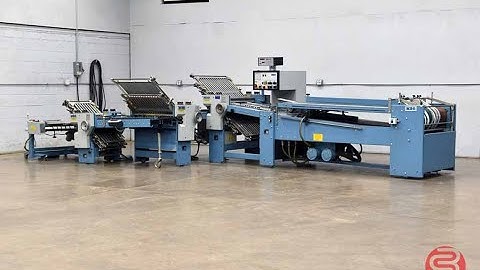 1997 MBO B30 Continuous Feed Paper Folder w/ Mobile Delivery Unit