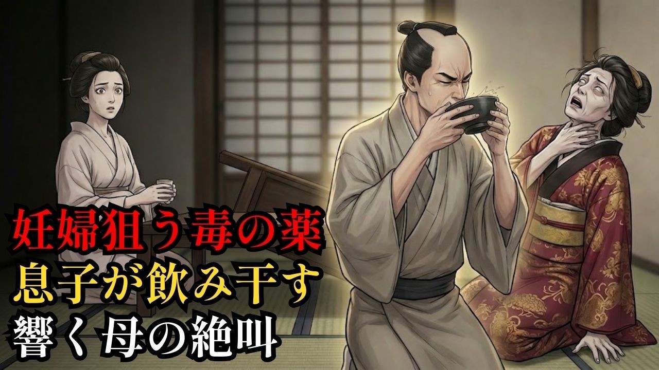 【修羅場】身重の嫁に「毒入り薬」を飲ませる鬼姑！その瞬間、一人息子が奪い取り一気飲みした結果…母親の断末魔の叫びが響き渡る！.