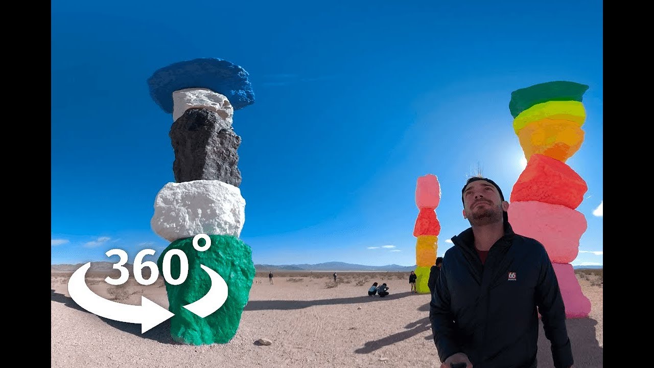 Nevada's Seven Magic Mountains in 360