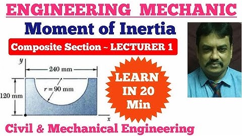 Composite Section Moment of Inertia || StructuralAnalysis || #Engineeringmechanics #btech