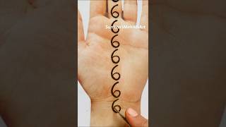 6 Number Easy Simple Mehndi Design Trick 😍💖 #mehndi #henna #youtubeshorts #shortvideo #trending screenshot 4