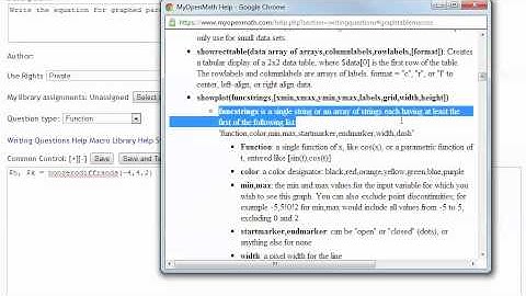 Question Writing in MyOpenMath / WAMAP Part 1