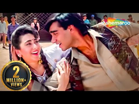 Tujhko Bahon Mein | Jigar Songs | Ajay Devgan | Karishma Kapoor | Hindi Romantic Song