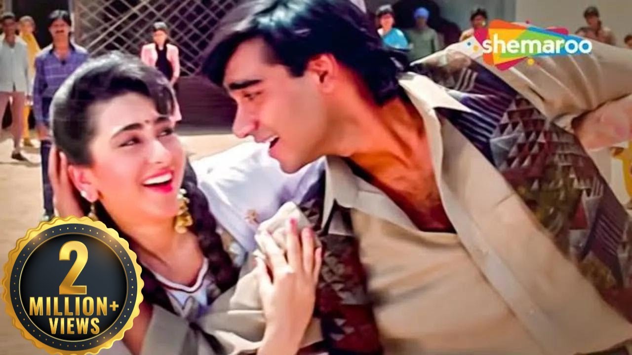 Tujhko Bahon Mein  Jigar Songs  Ajay Devgan  Karishma Kapoor  Hindi Romantic Song