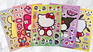 Decorate with Sticker Book , Kuromi, Melody, Pompompurin paper diy