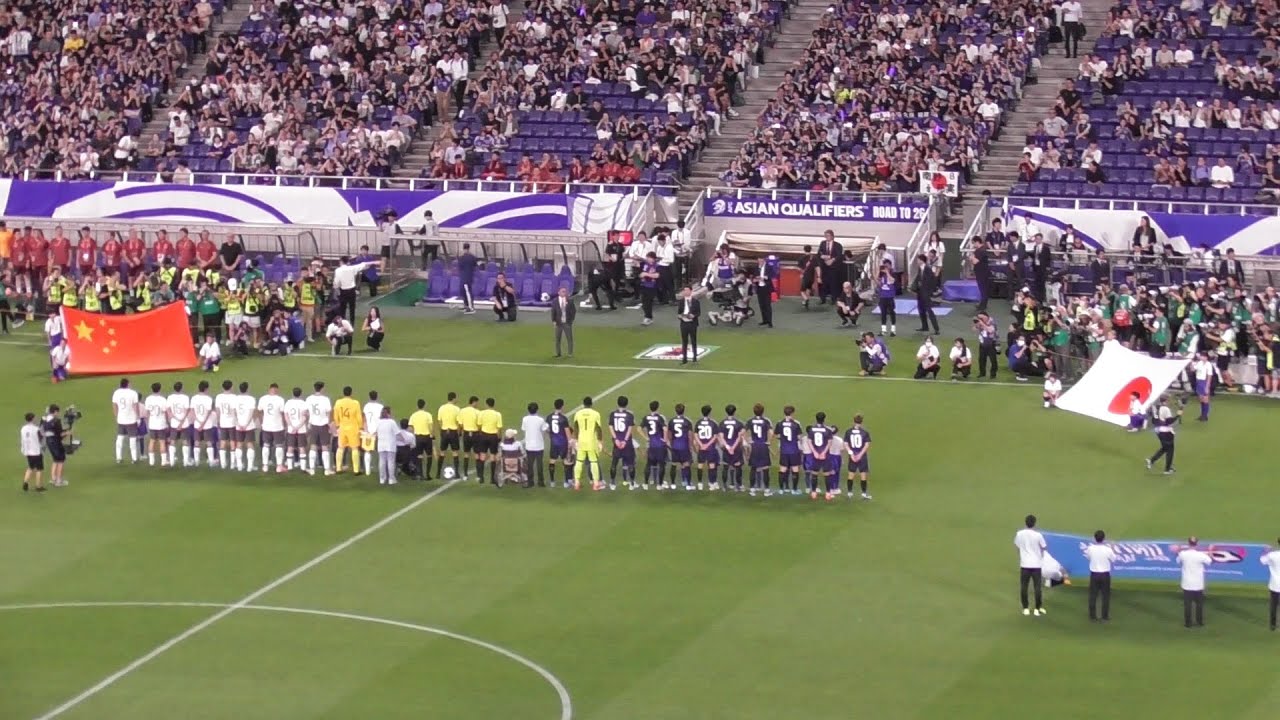 FIFAワールドカップ26アジア最終予選 日本×中国 ～選手入場カウントダウンからキックオフまで～