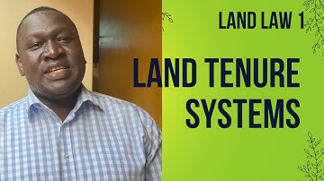 Land law 1. Land tenure system in uganda.