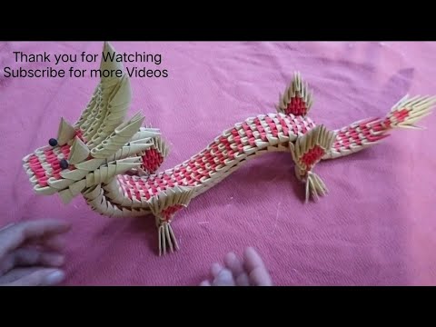 How to make 3D Origami Chinese Dragon tutorial Easy #diy#papercraft #origami #3dorigami #how