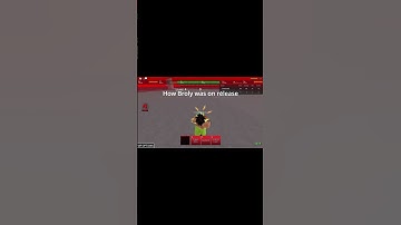 Why Was Broly Like This On Release #roblox #aba