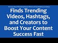 Tik Analyzer Demo TikTok Hashtag Research TikTok Trend Finder TikTok Research Software