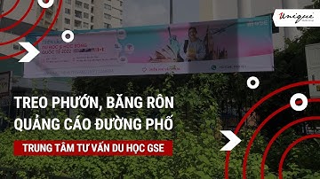 Tư vấn du học GSE treo băng rôn quảng cáo tại TP.Hồ Chí Minh