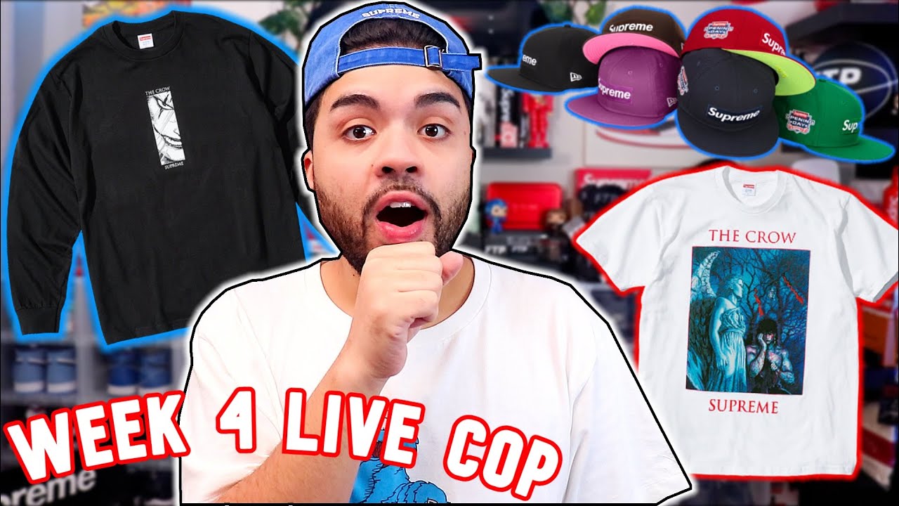 SUPREME FW21 WEEK 4 LIVE COP + RECAP | Supreme x The Crow Collab SUCCESS