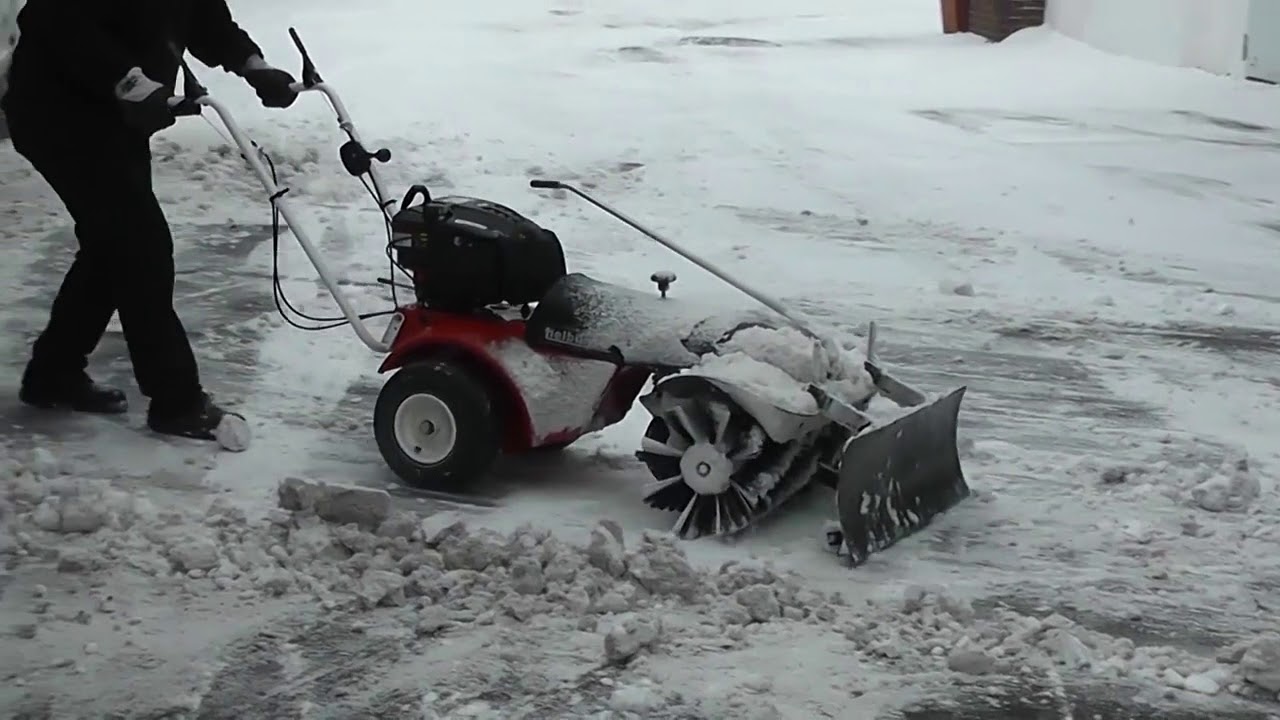 Подметальные машины для уборки снега - YouTube