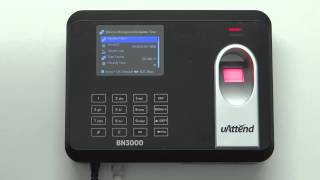 Entering the Menu on a uAttend BN Series Clocking Terminal
