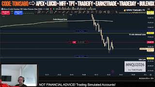 📊📈Live trading NQ & Gold futures with funded accounts #daytrading