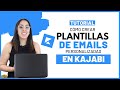 🔵 TUTORIAL KAJABI: ¿Cómo crear PLANTILLAS de tus EMAILS? | Actualización de Kajabi 2022