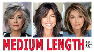 Best TOP Medium length 2025 layered Haircuts. Bob Haircut for women.Haircuts after 40,50,60.