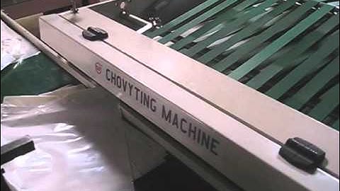 [CHOVYTING]800ZD automatic plastic poly draw handle shopping bag making machine