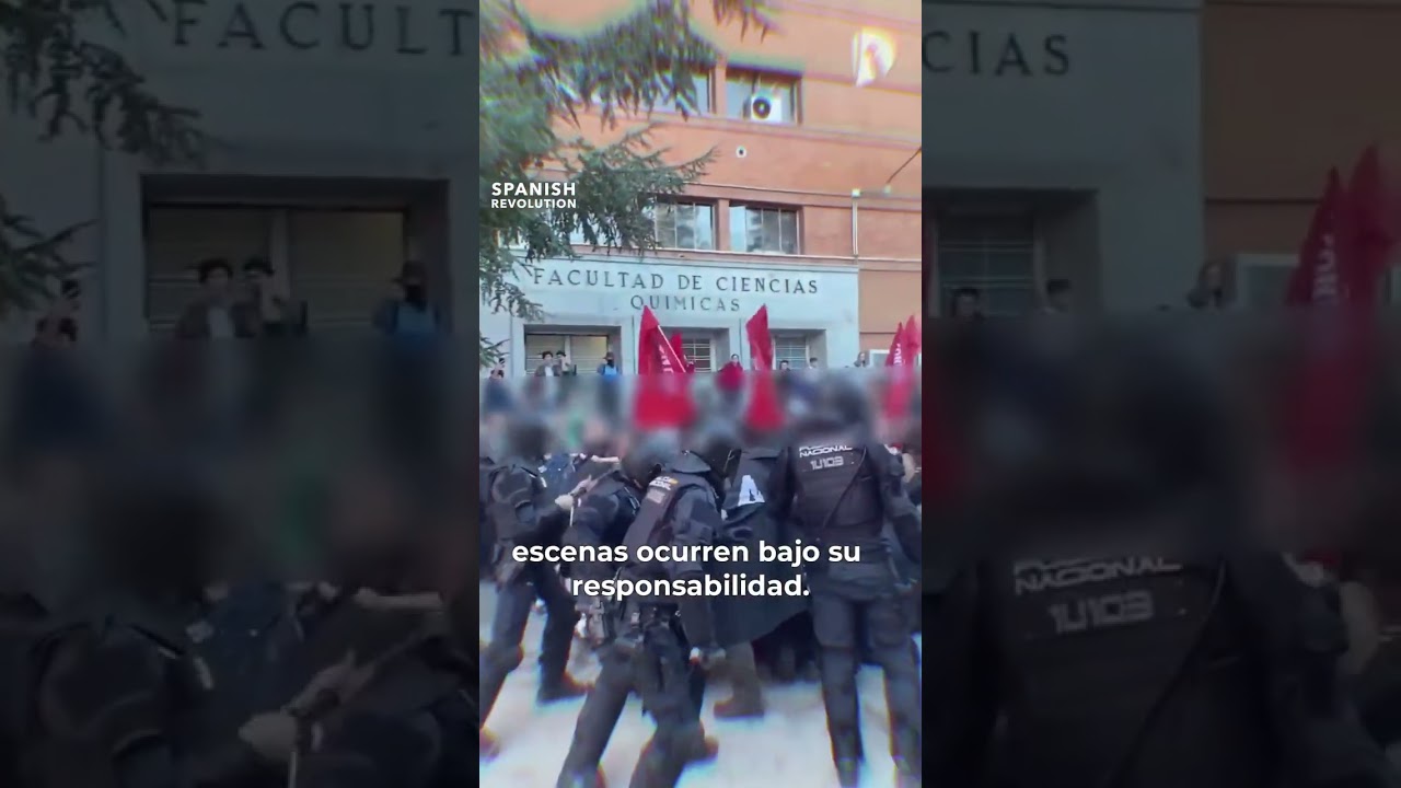 Dos estudiantes al hospital por salir a defender la universidad pública. Eso es lo que deja hoy la a