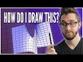 How to draw a HYPERBOLIC PARABOLOID / SADDLE