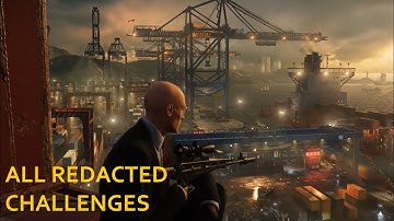 Hitman 2 - Hantu Port - All Redacted Challenges (Feats) - Sniper Assassin