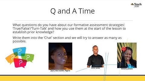 Develop new Formative Assessment techniques | Teach2030 Workshop