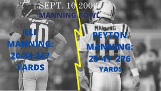 THROWBACK: Eli vs. Peyton (MANNING BOWL) Giants vs. Colts