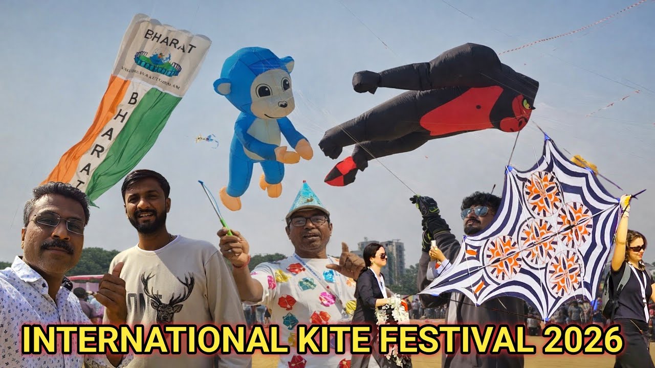INTERNATIONAL KITE FESTIVAL 2026 🪁| DESI + VIDESHI PATANG 🔥 