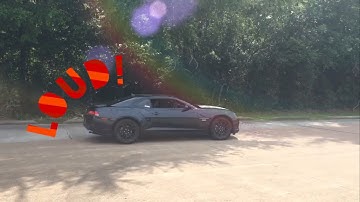 LOUD Straight Piped V6 Camaro!
