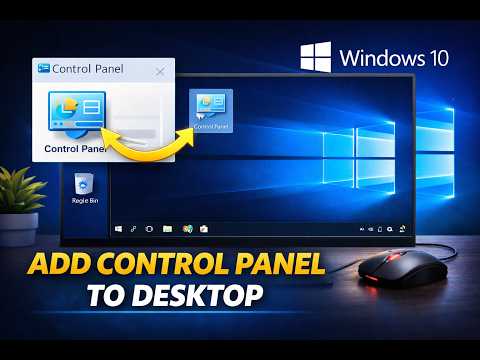 How to Add Control Panel Icon to Windows 10 Desktop | GearUpWindows Tutorial