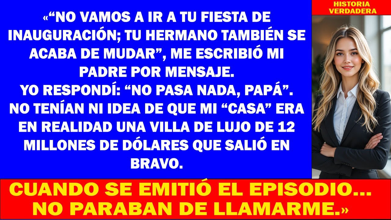 «Nos saltaremos la inauguración de tu casa — tu hermano también se mudó», me dijeron. Yo respondí…