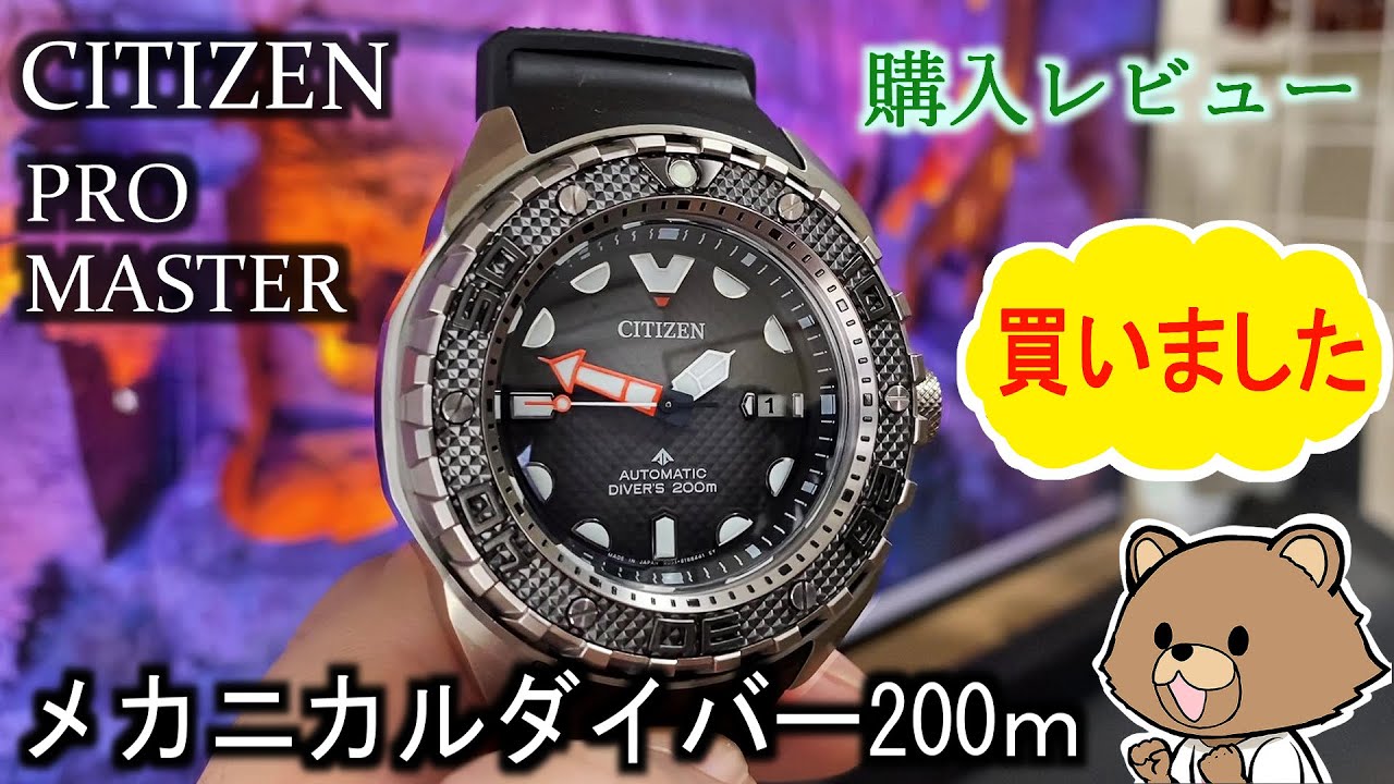 シチズン メカニカルダイバー200 買いました【腕時計レビュー】NB6004