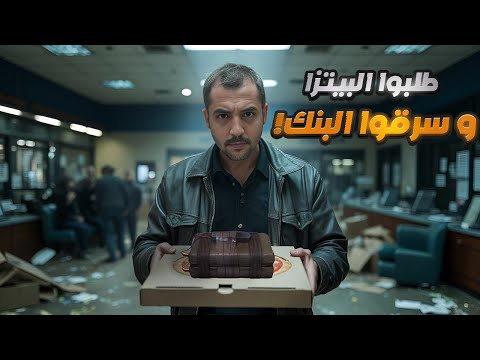 سرق البنك في  دقيقة جريمة مرعبة بدأت بطلب بيتزا