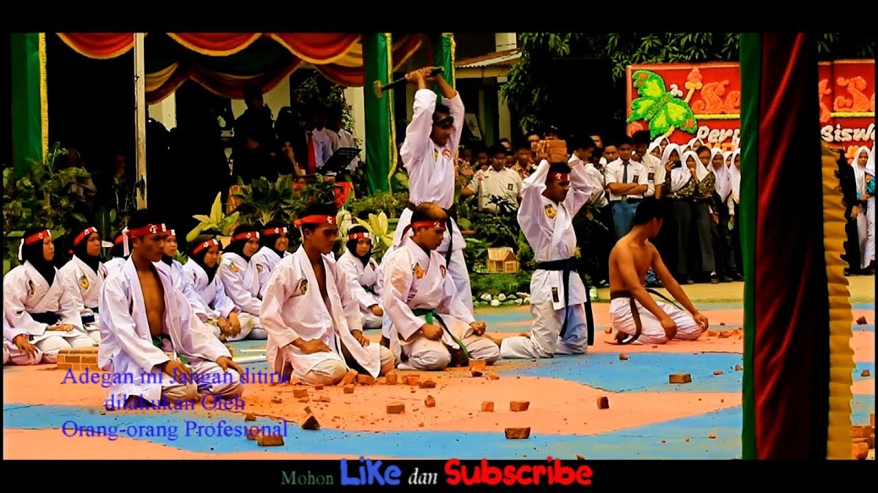 Ngeri !!!..Atraksi Tim Karate SMA N 1 Barumun Padang Lawas