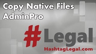 Adminpro Tool Copy Native Files To Folder