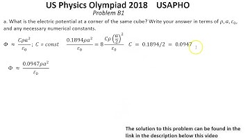 US Physics Olympiad 2018 USAPHO Solution of problem B1. Electromagnetism, Electrostatic.