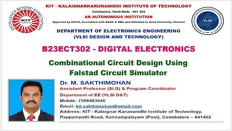 DIGITAL ELECTRONICS - Combinational Circuit Design Using Falstad Circuit Simulator