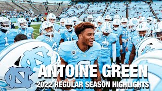 Celebrity Antoine Green 2022 Regular Season Highlights | North Carolina WR Net Worth