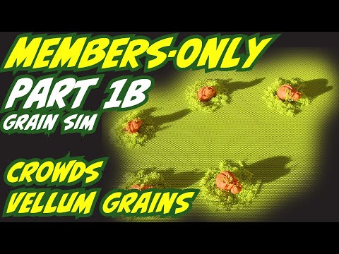 Live Stream Vellum Grains and Crowd Part 1B Grains Simulation - YouTube
