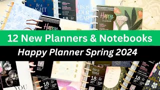 New Planners! Happy Planner Spring 2024 Release | 12 Planner & Happy Note Flip Thrus