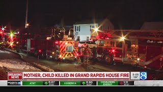 Mom, child killed, 2 kids hurt in GR house fire
