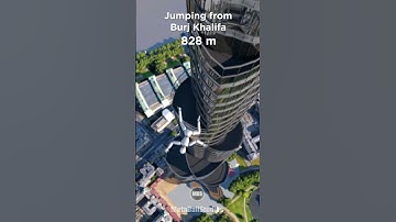 Jumping from the Burj Khalifa! (828 m) 🤯😳