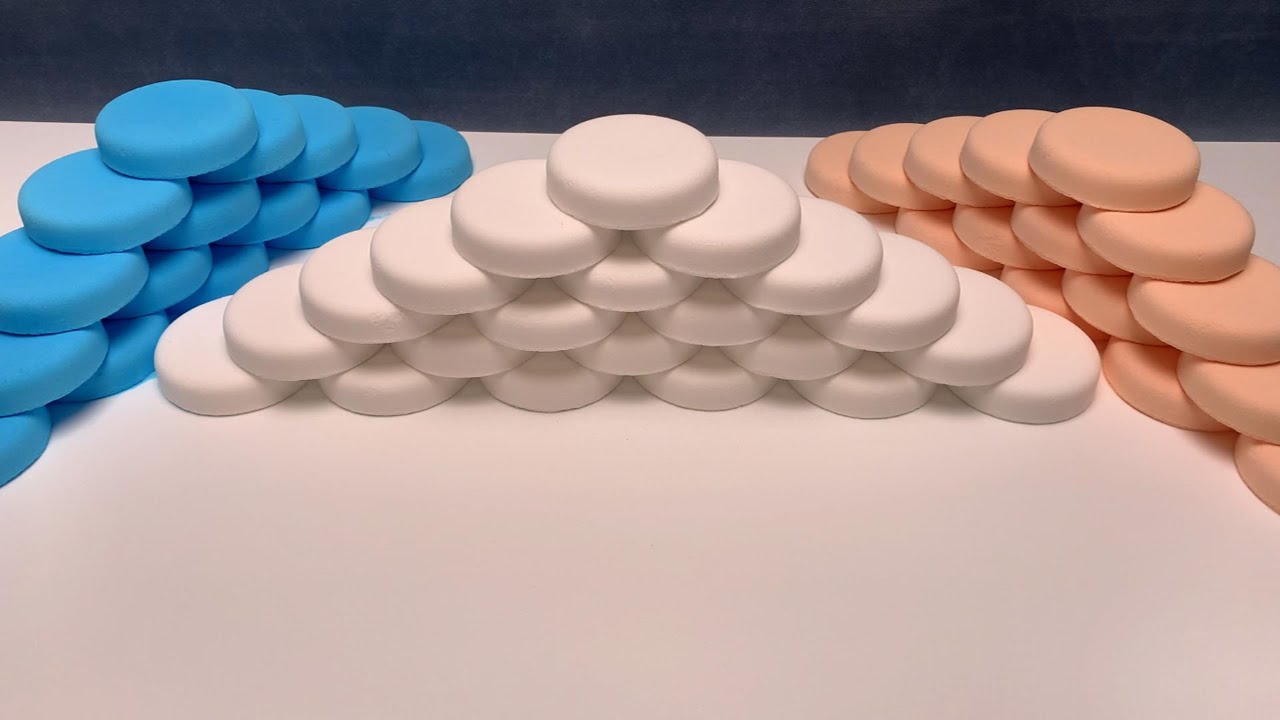 12 minutes ASMR baking soda｜🔴➕🔵➕⚪️｜happy new year.