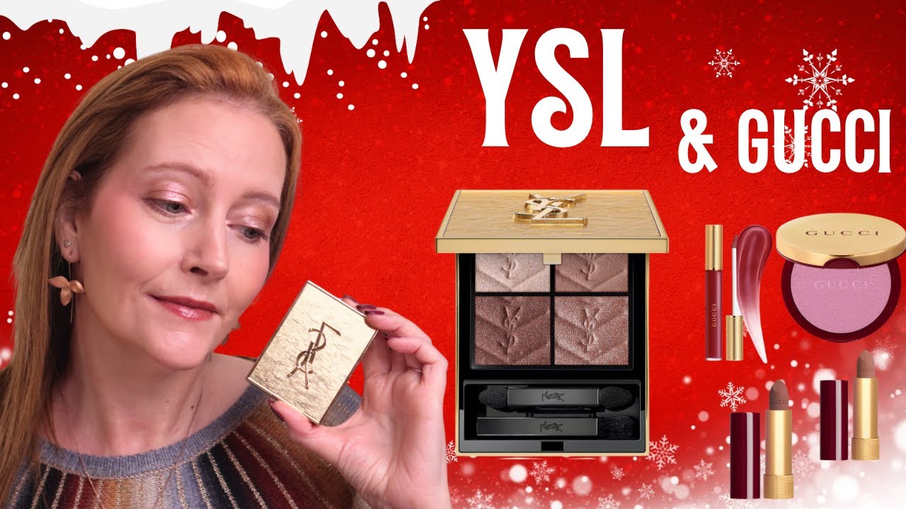 YSL Holiday Eyeshadow Golden Lust и Gucci Holiday