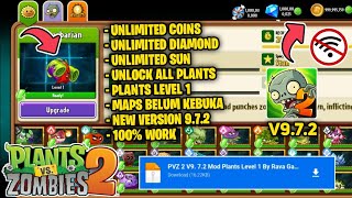 Download Plants vs Zombies 2 Mod Apk v9.7.2 Terbaru 2022 - Full Mod Unlocked All Plants Level 1 screenshot 4