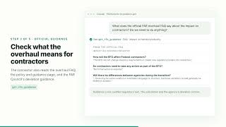 Acquisition.gov MCP Demo: FAR Overhaul Text and Agency Deviations | 1102tools
